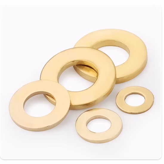 Rondelles plates Oilless CuSn8P Cuivre Bronze Rondelle de butée en laiton