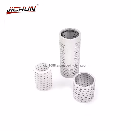 Guide de cages à billes en aluminium en laiton de matière plastique